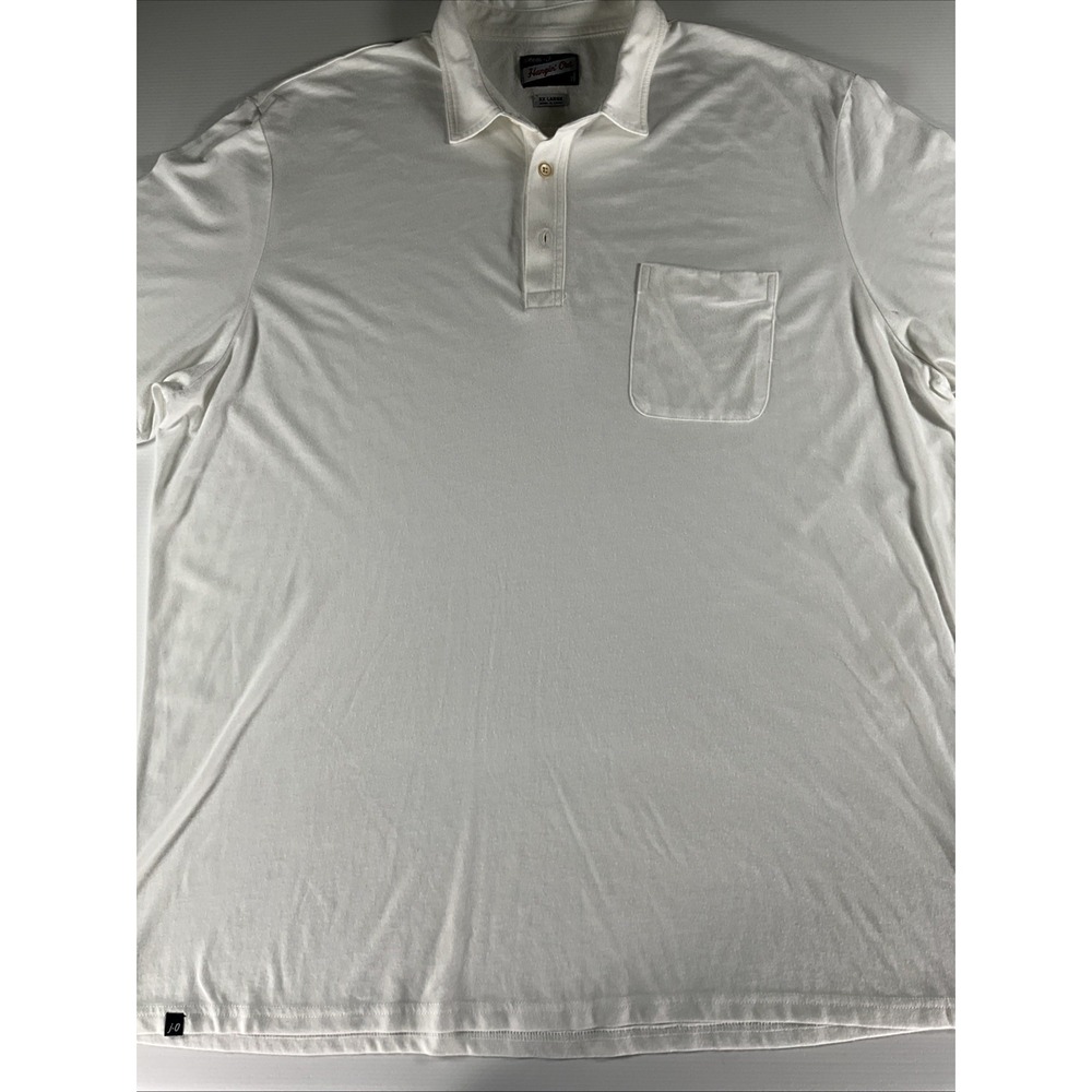 Johnnie-O The Local Polo Hangin Out White Preppy Stretch Golf XXL